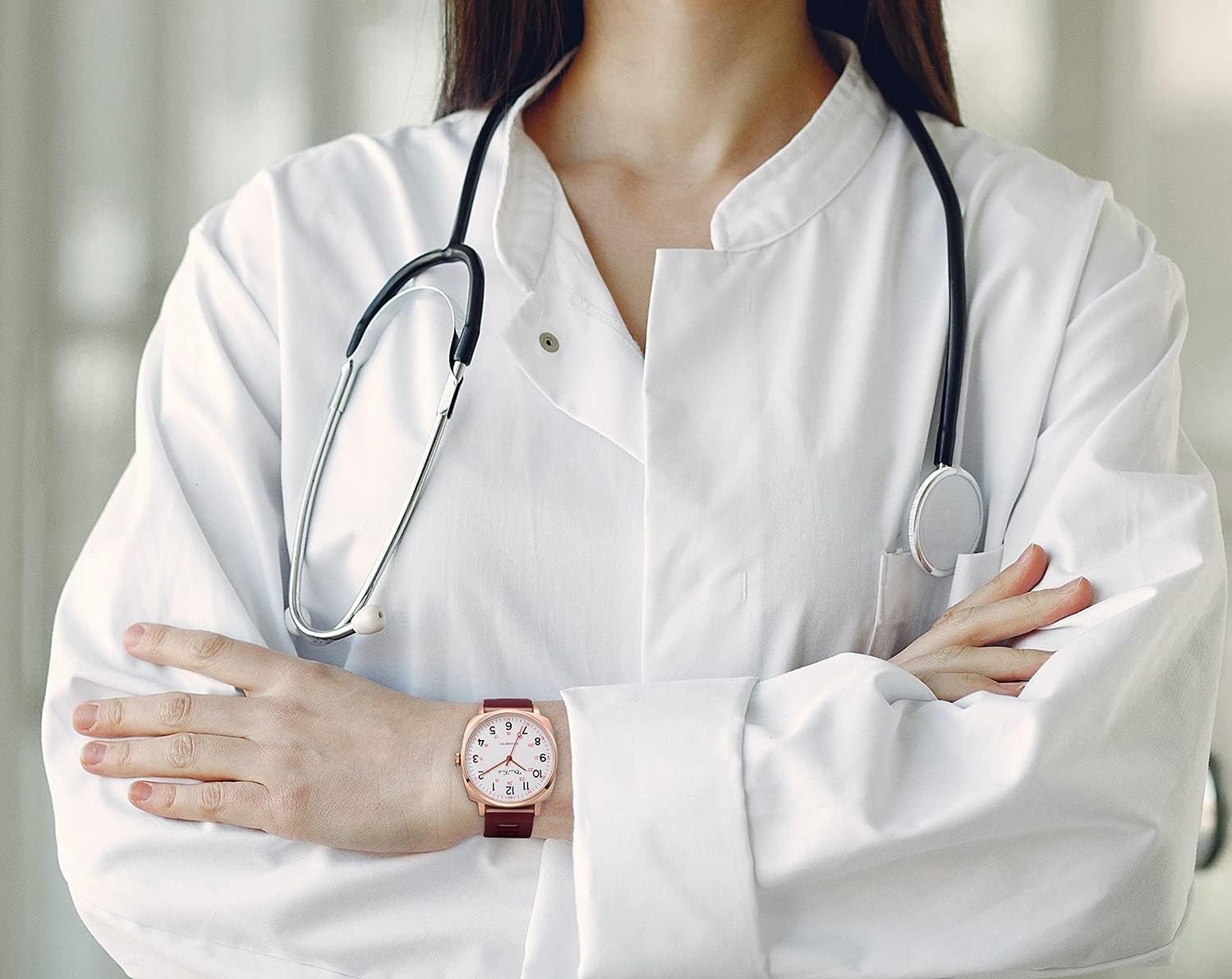 Waterproof Nurse Watch – Easy - Read 24 - Hour Dial with Second Hand - Bela Fils BoutiqueBela Fils Boutique